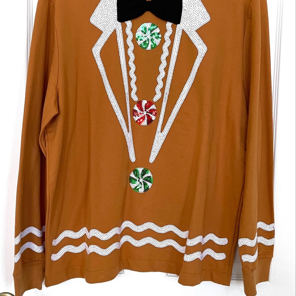 Ginger Bread Man sweat shirt.      ( NEW ITEM ) - Picture 2 of 4